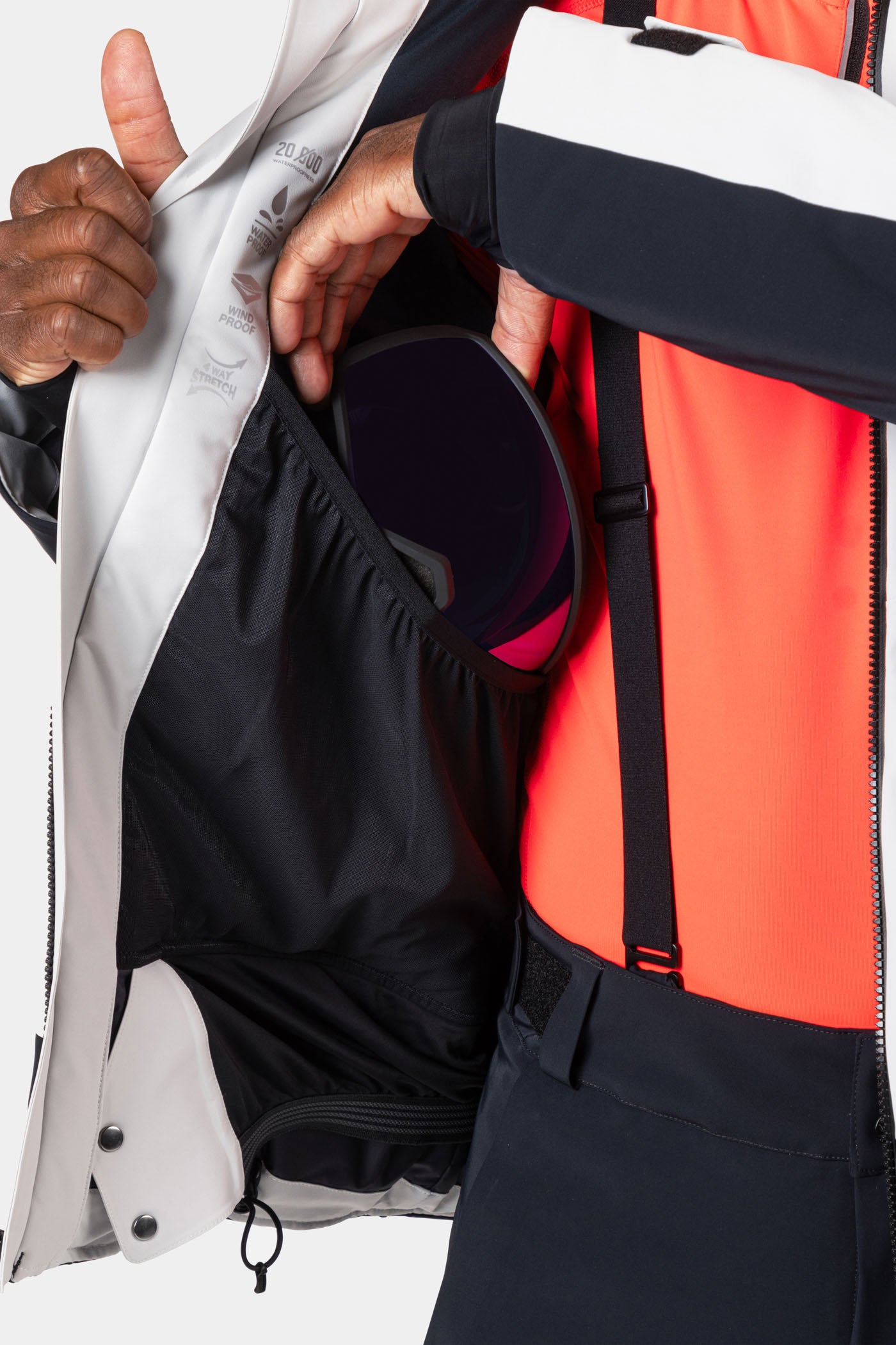 Hero Blackside Insulated Gray Ski Jacket