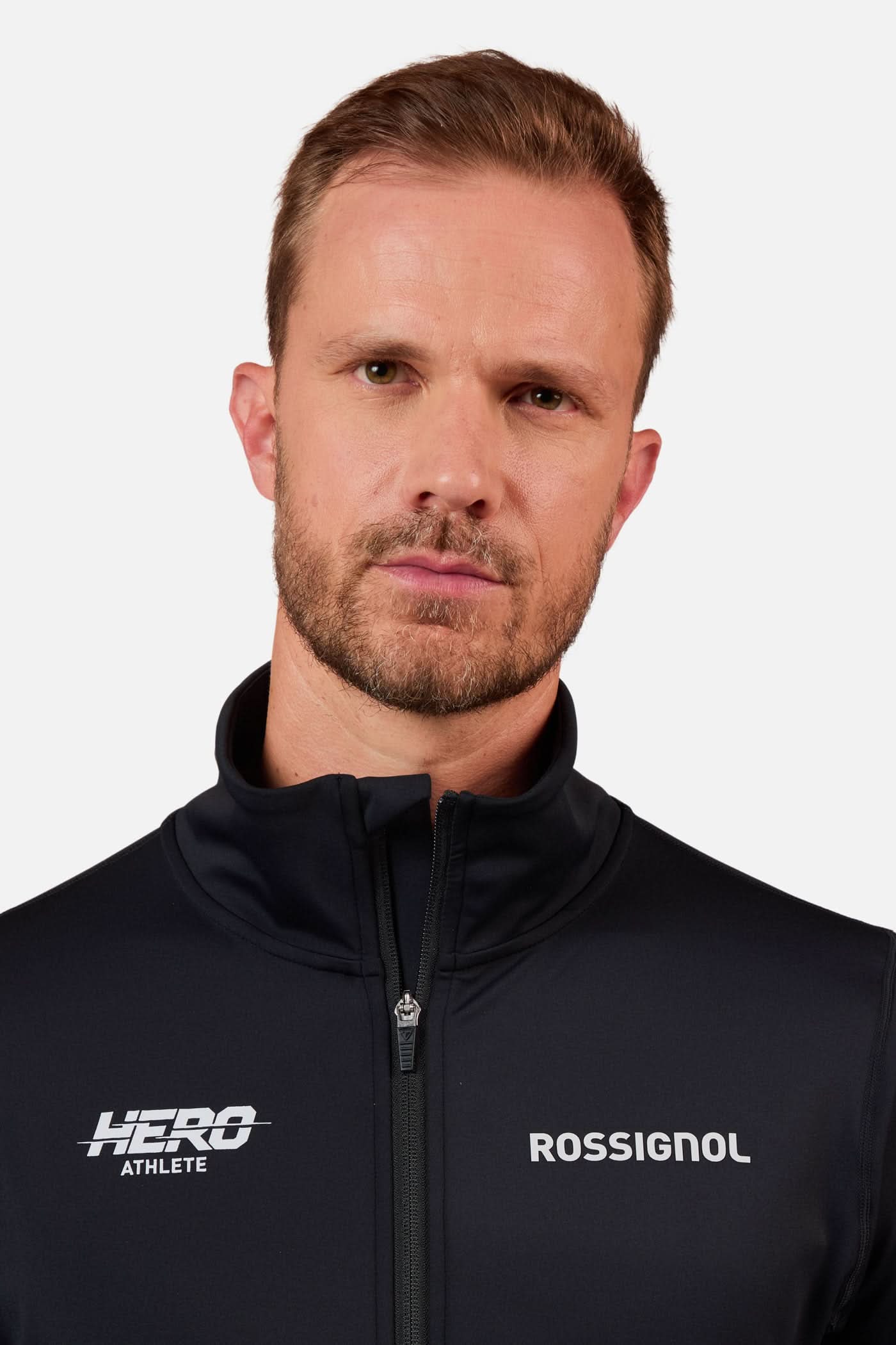 Hero Mid Layer Stretch Zip-Up Black Sweatshirt