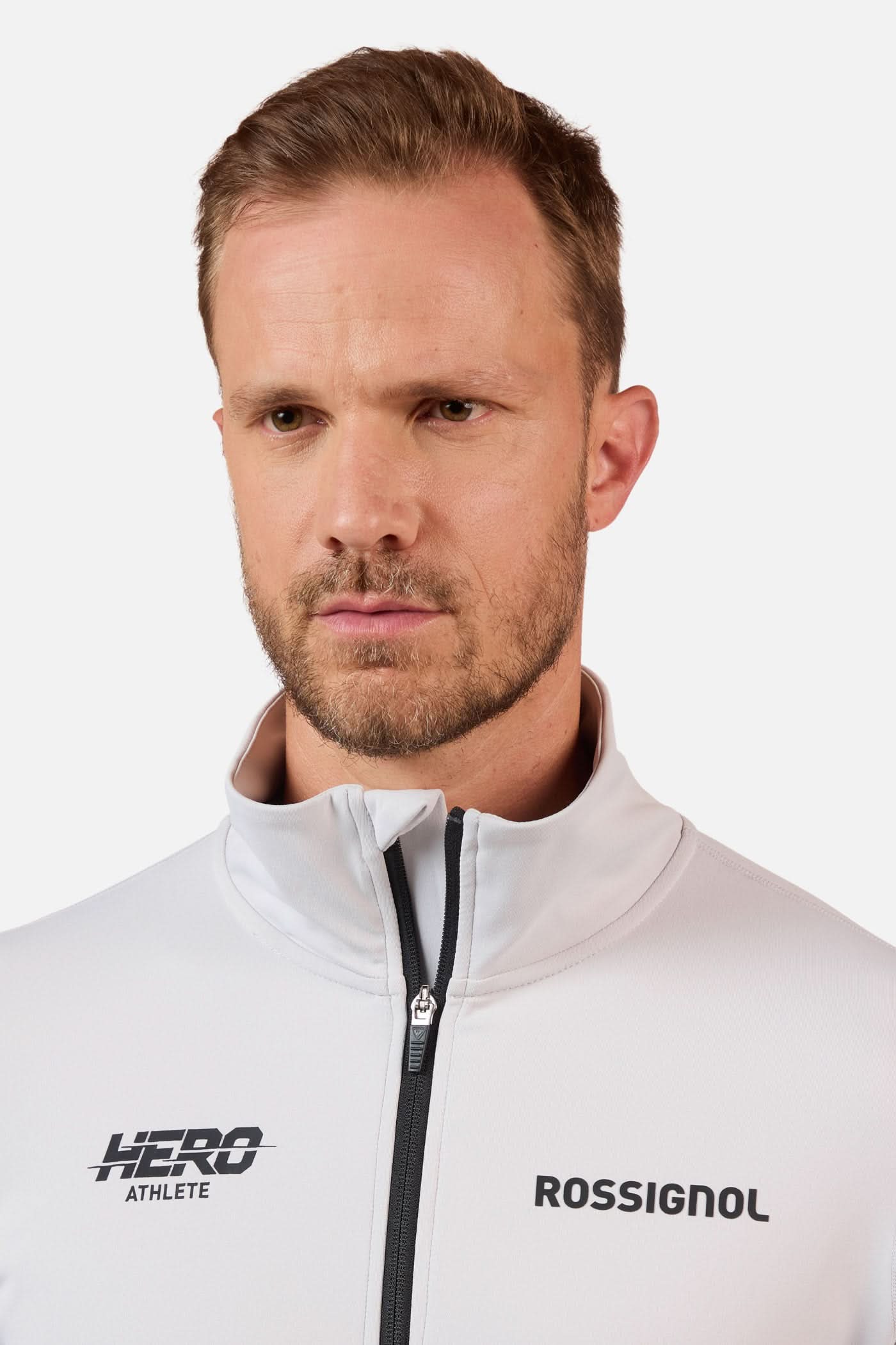 Hero Mid Layer Stretch Zip-Up Grey Sweatshirt