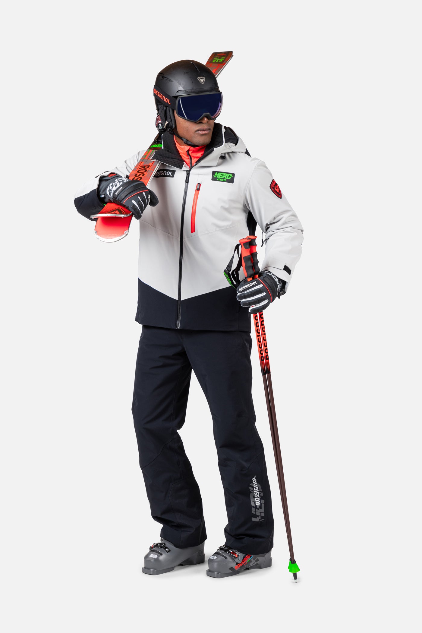 Czarne spodnie narciarskie Hero Blackside insulated