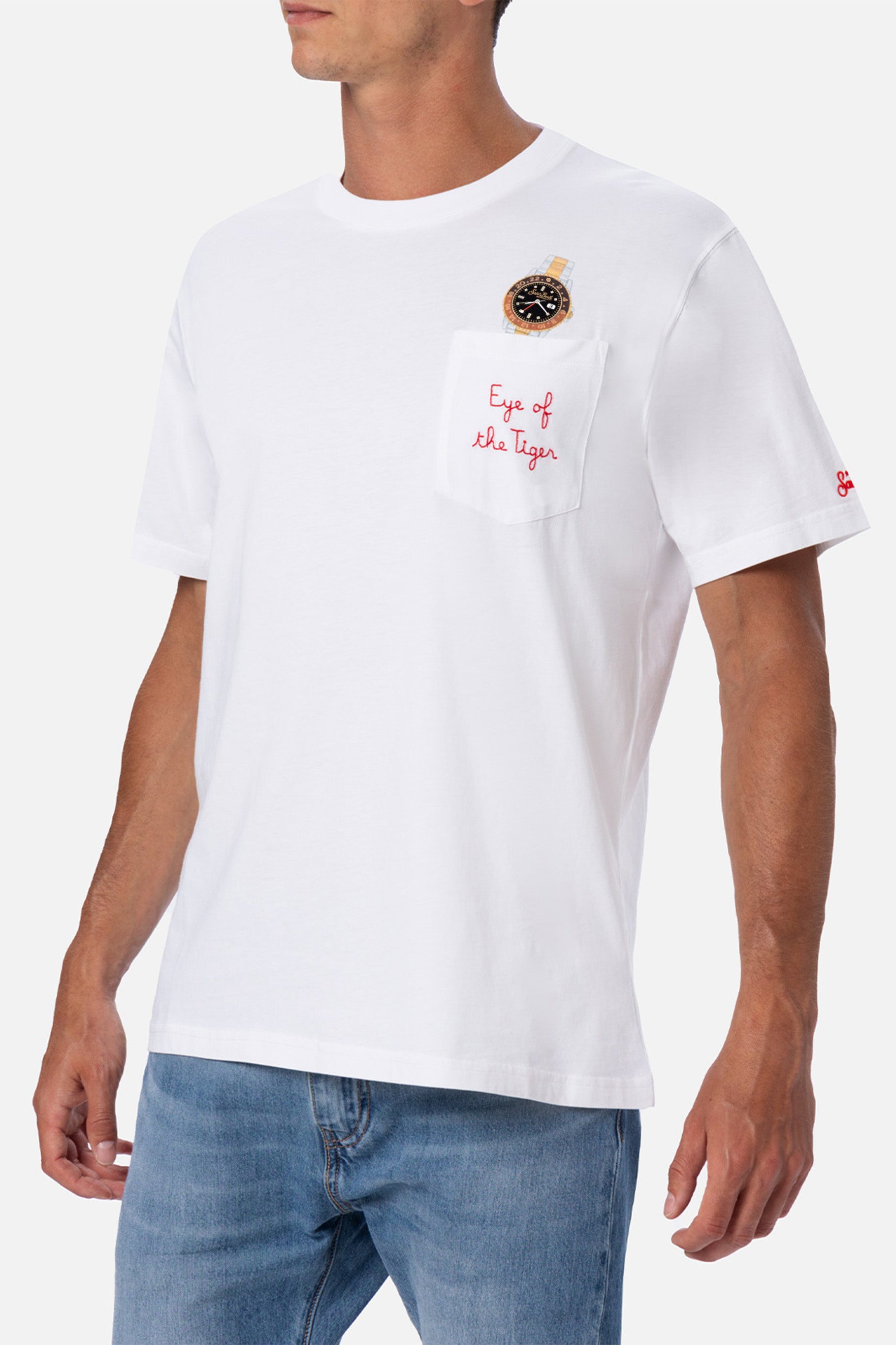 T-shirt męski Austin Eye Tiger 01n Emb