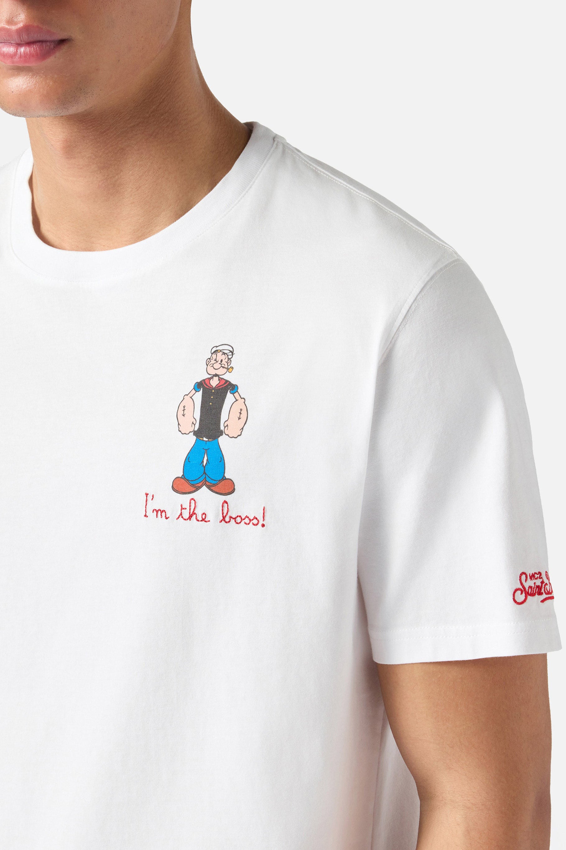 T-shirt męski Portofino Popeye Boss 01n Emb