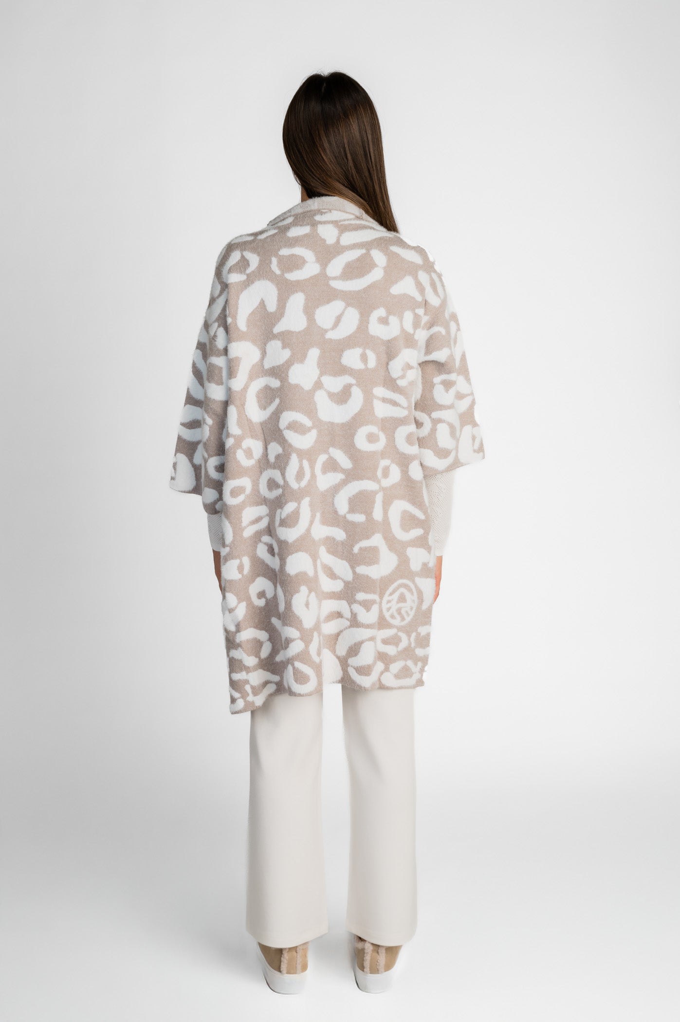 Fringy knit coat