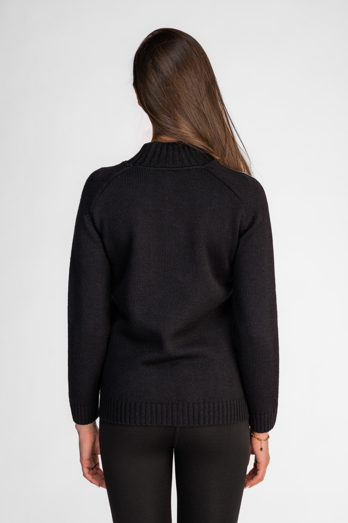 Edurne Women's Half Zip Wool Sweater