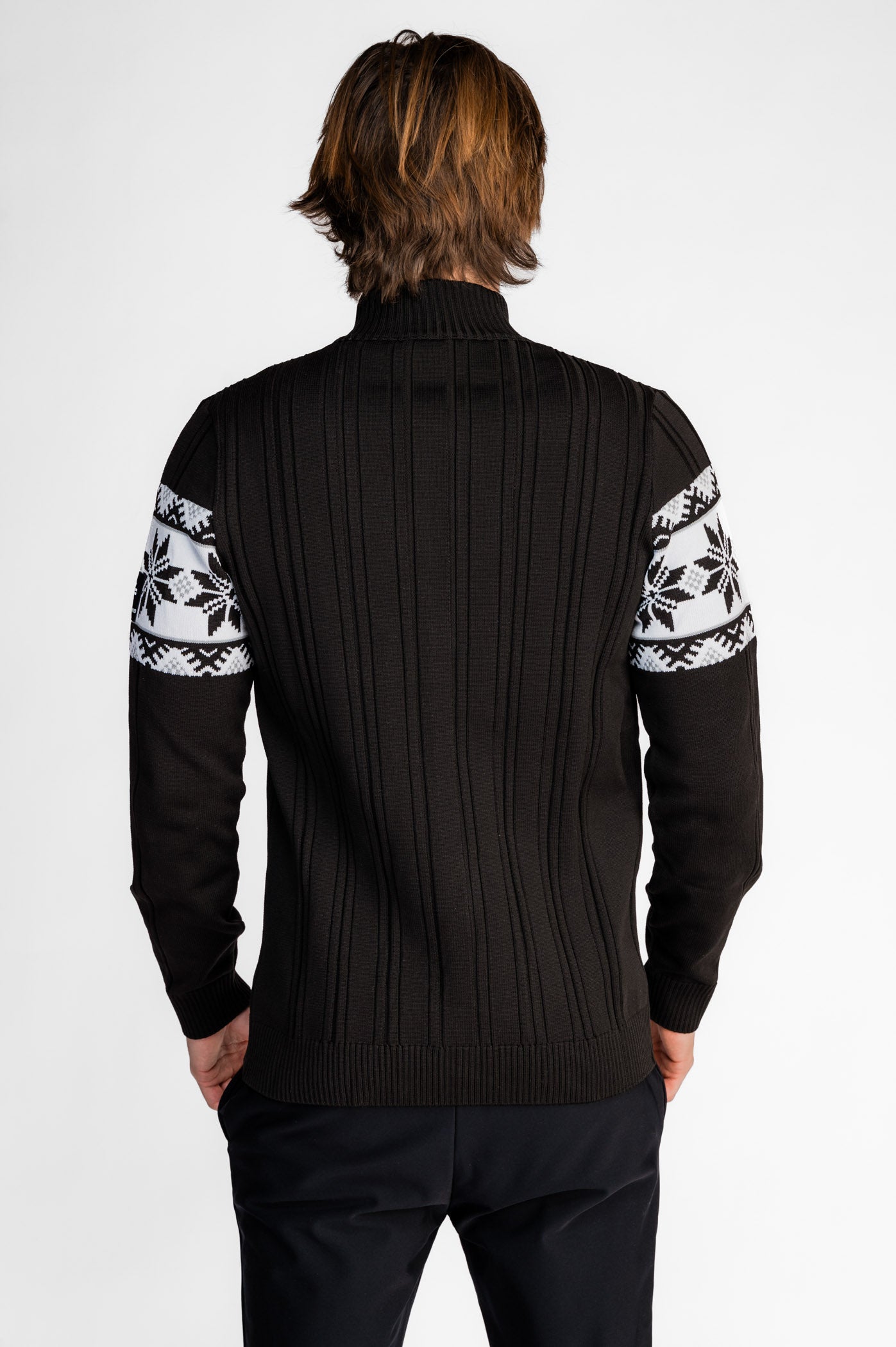 Men's Full Zip Cord Sweater