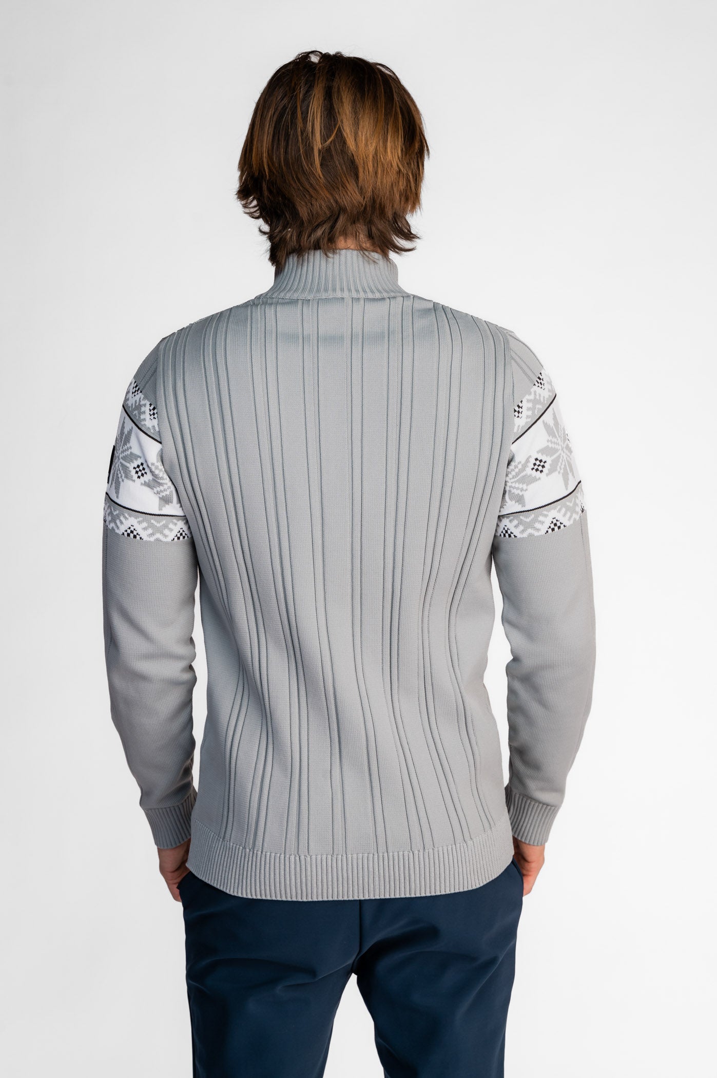Men's Full Zip Cord Sweater