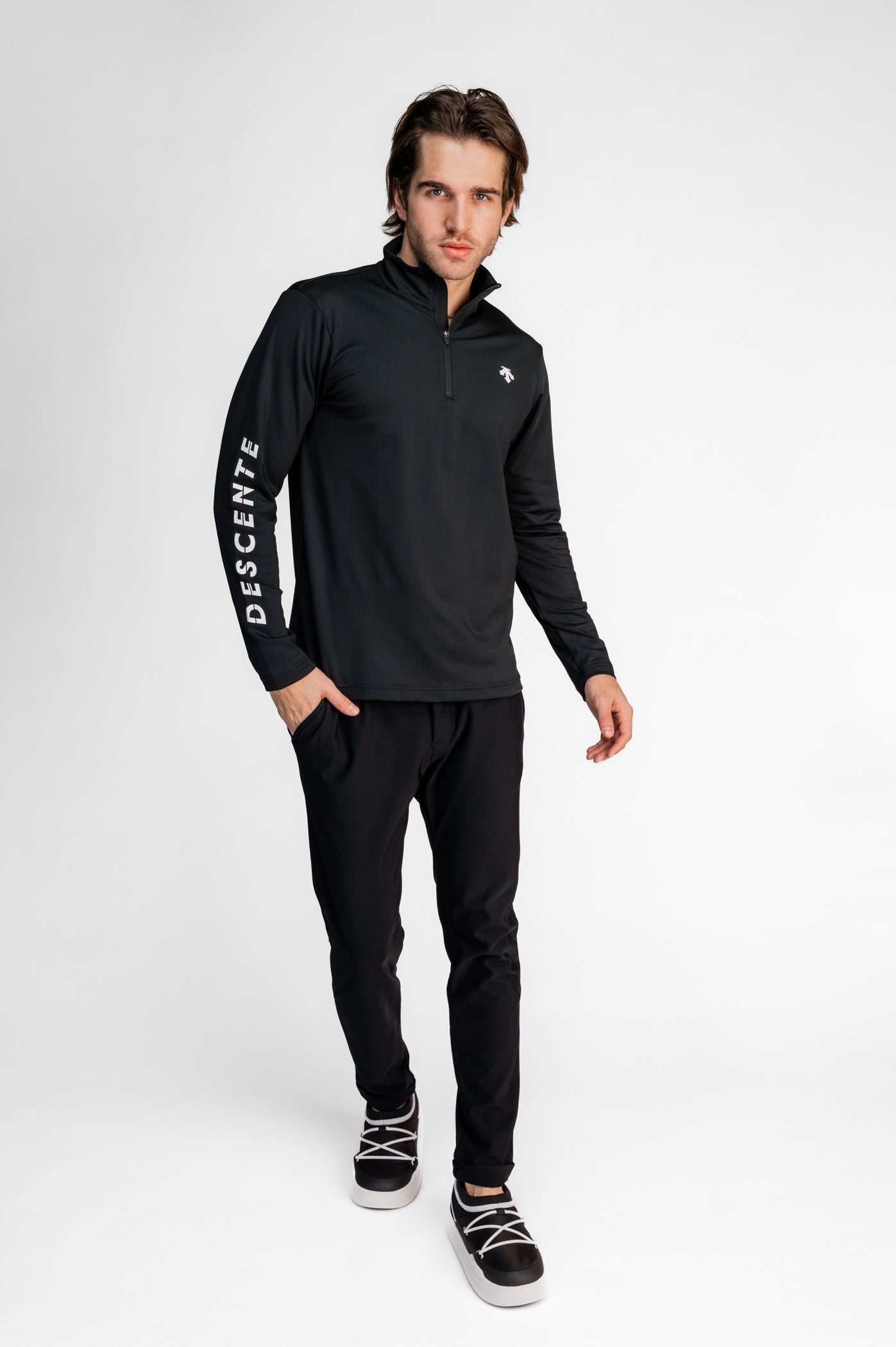 Men's Sleeve Logo T-Neck Turtleneck