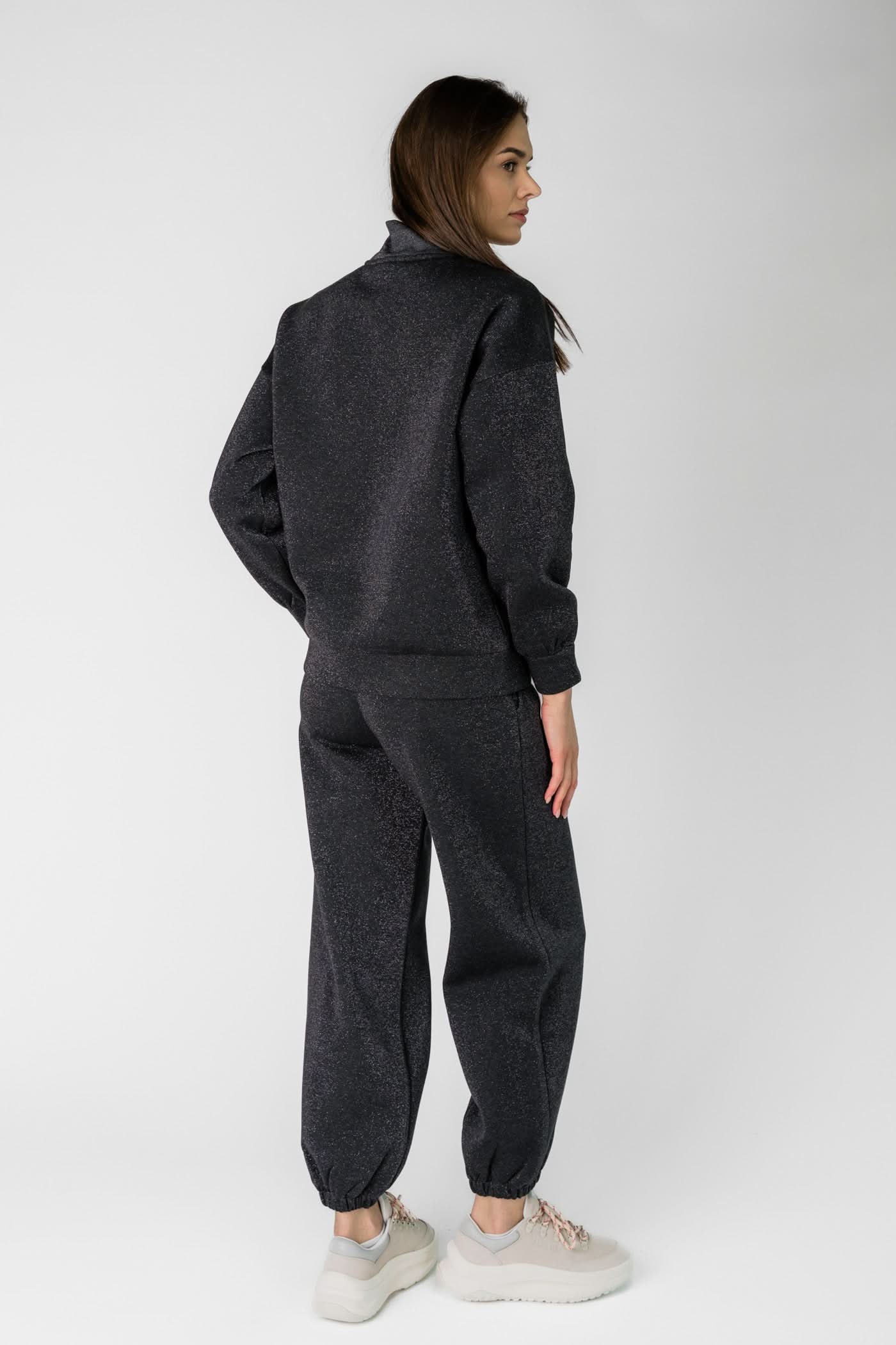 Czarne spodnie dresowe GLIMPSE sweatpant