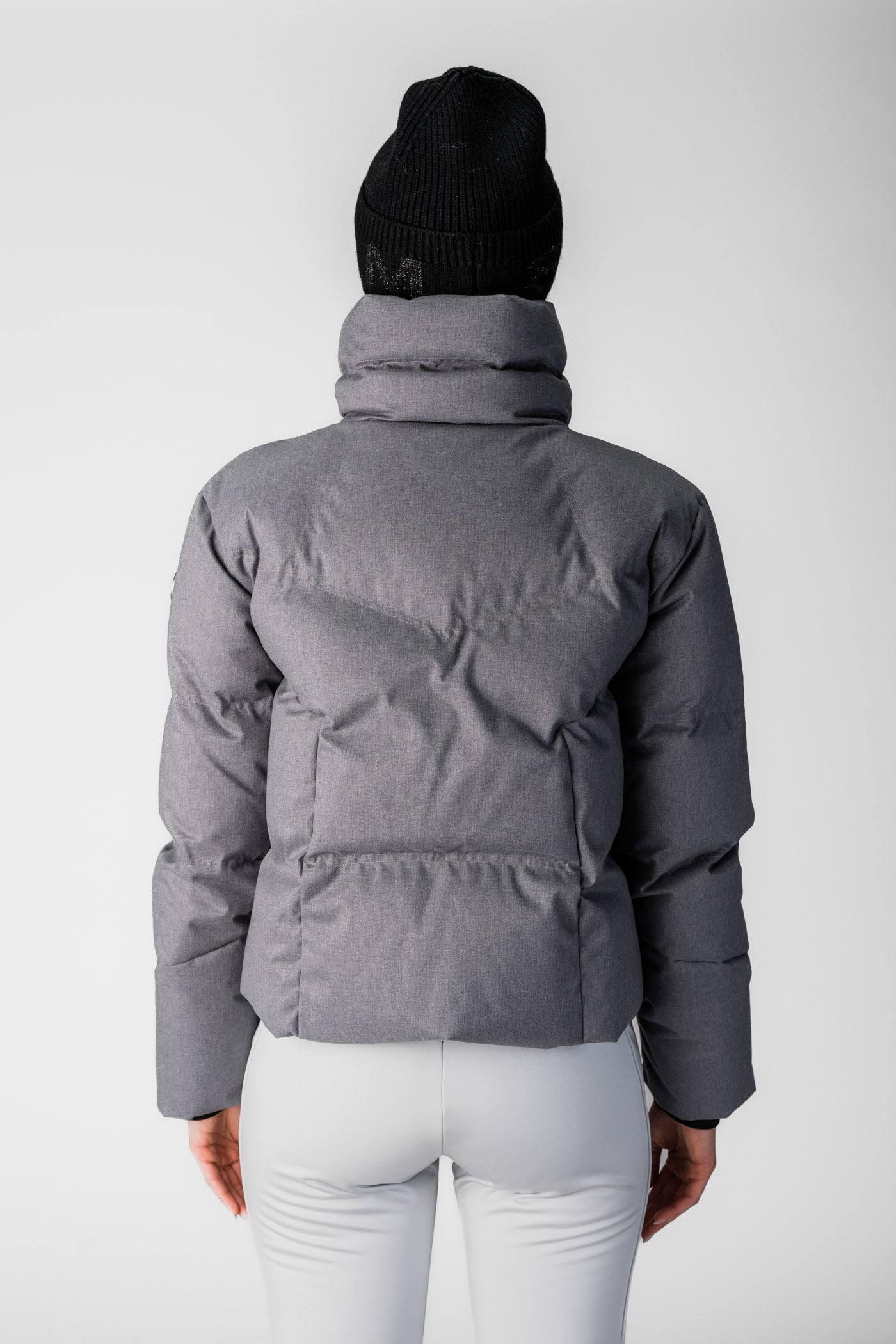 Szara puchowa kurtka narciarska Lana CH o.K.