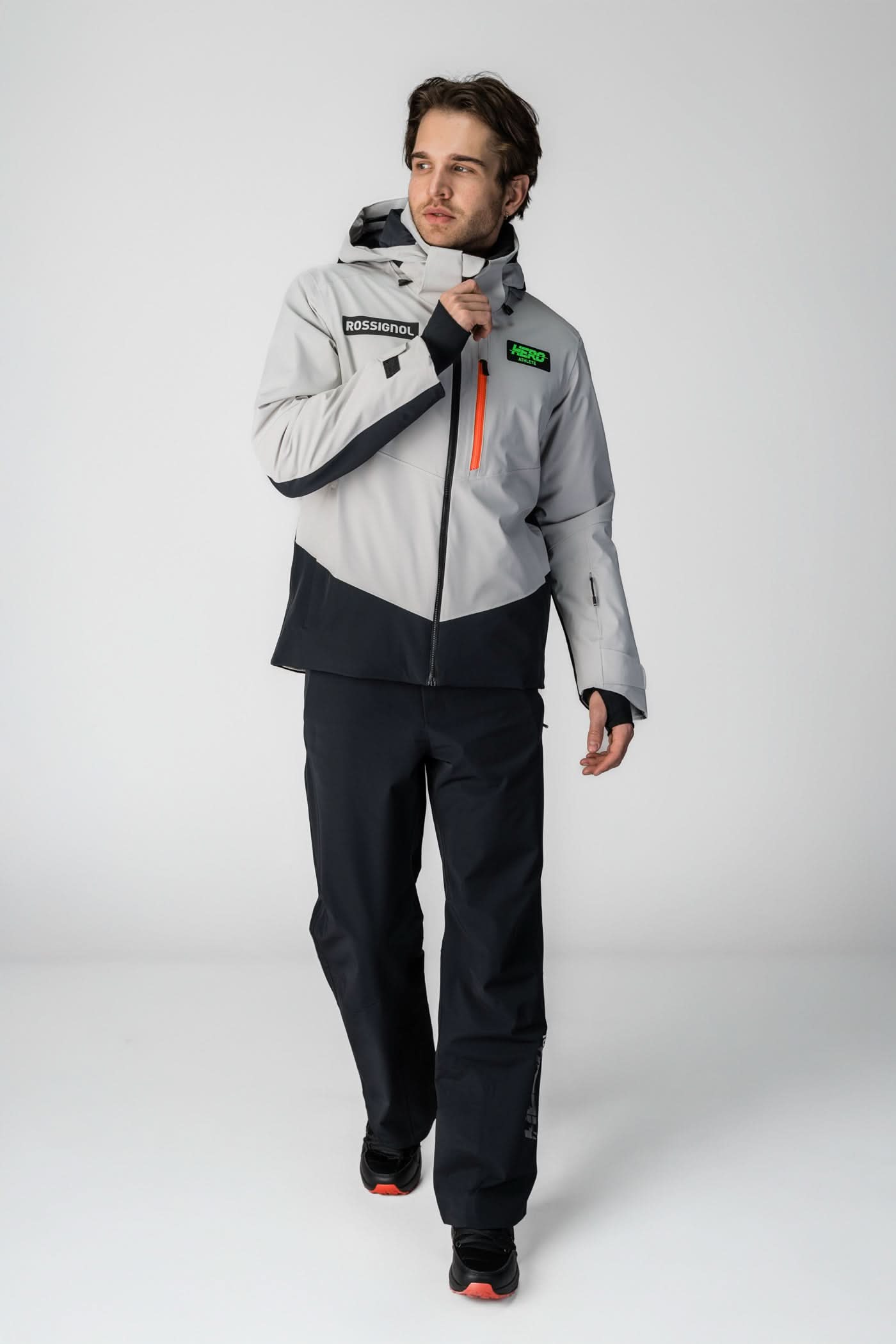 Szara kurtka narciarska Hero Blackside insulated