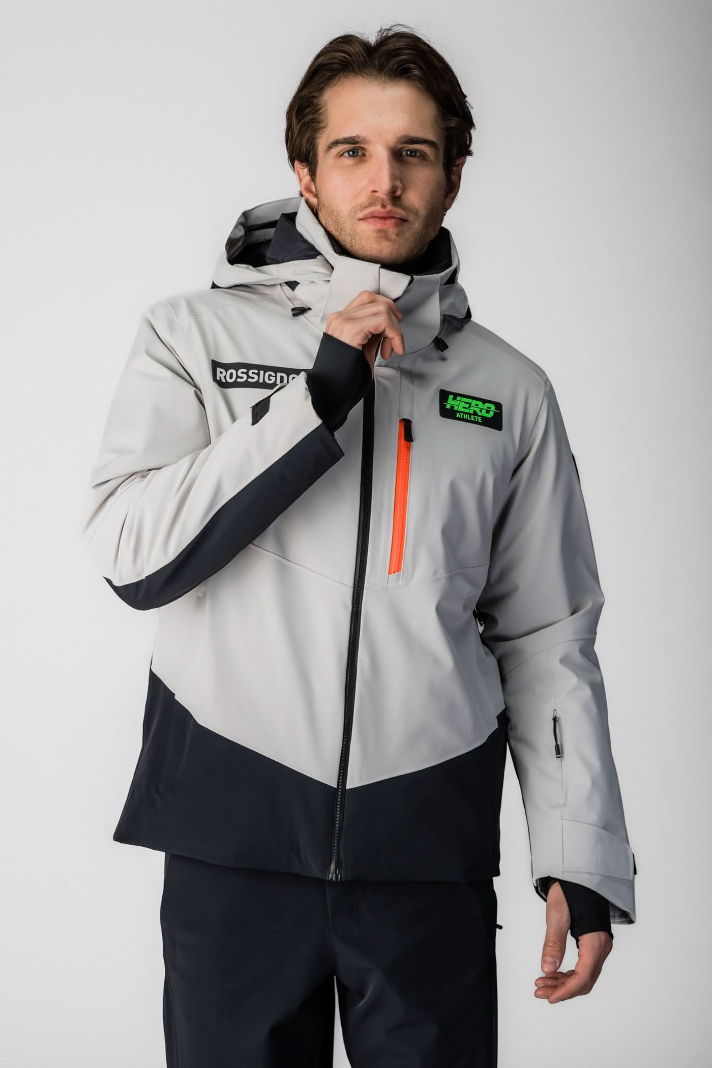 Szara kurtka narciarska Hero Blackside insulated