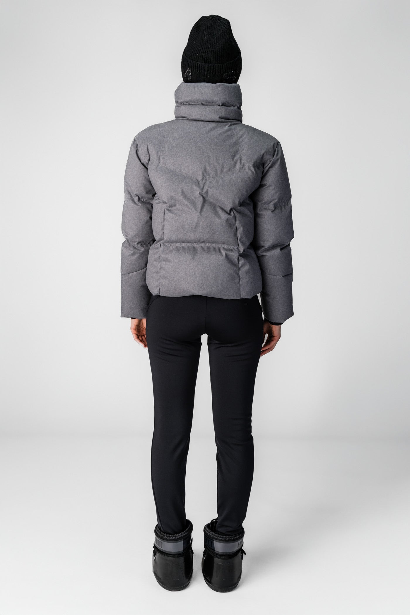 Szara puchowa kurtka narciarska Lana CH o.K.