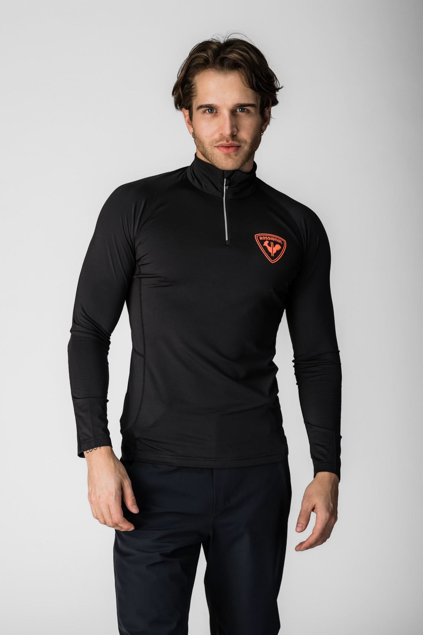 Czarna bluza na zamek 1/2 Hero classique