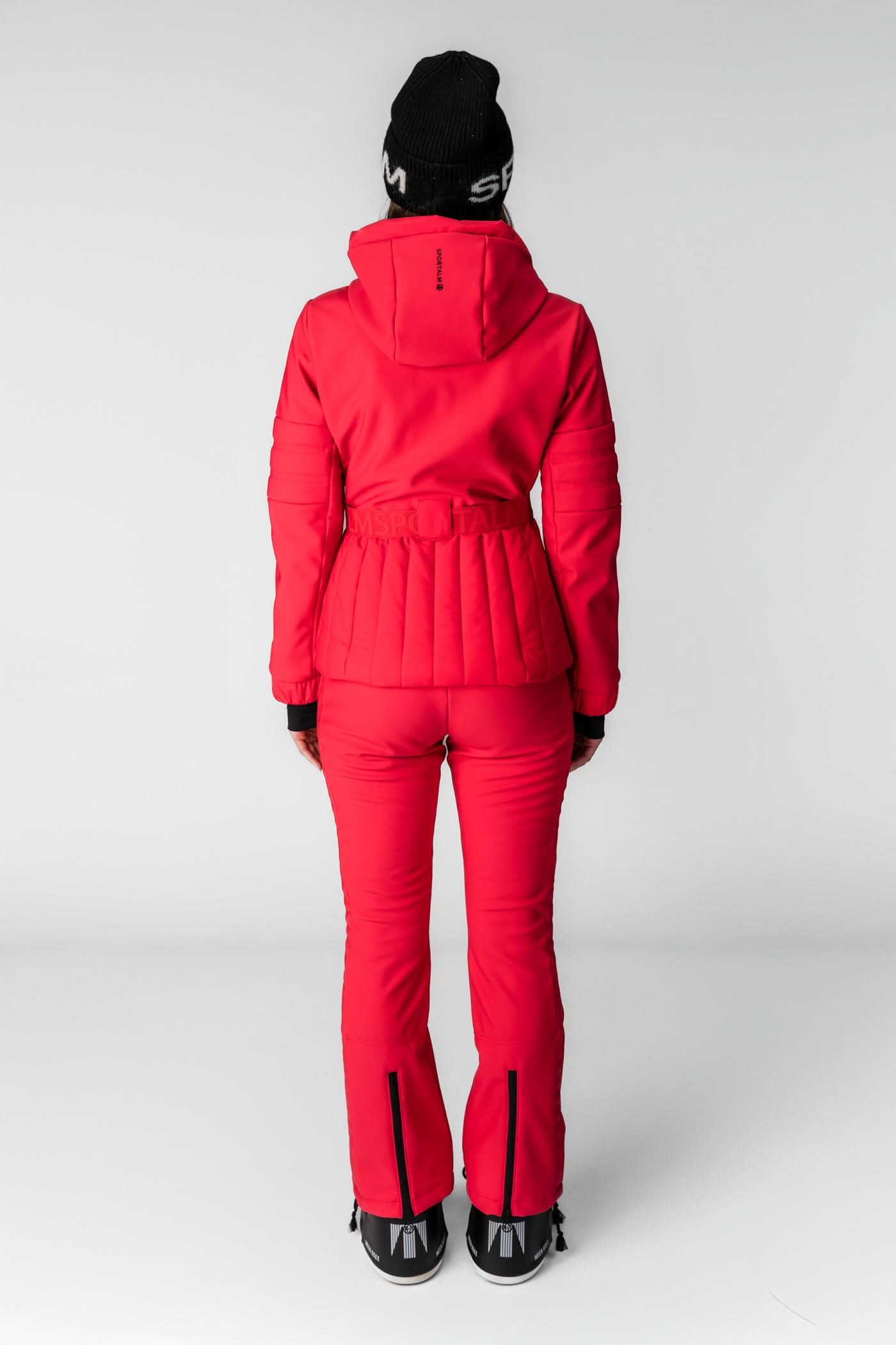 Frankfurt ST mK red belted ski jacket