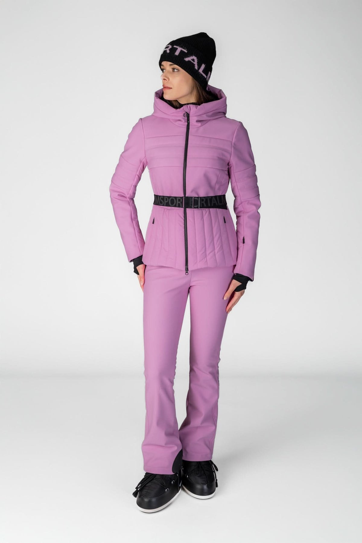 Pink Ski Jacket with Belt Frankfurt NE mK