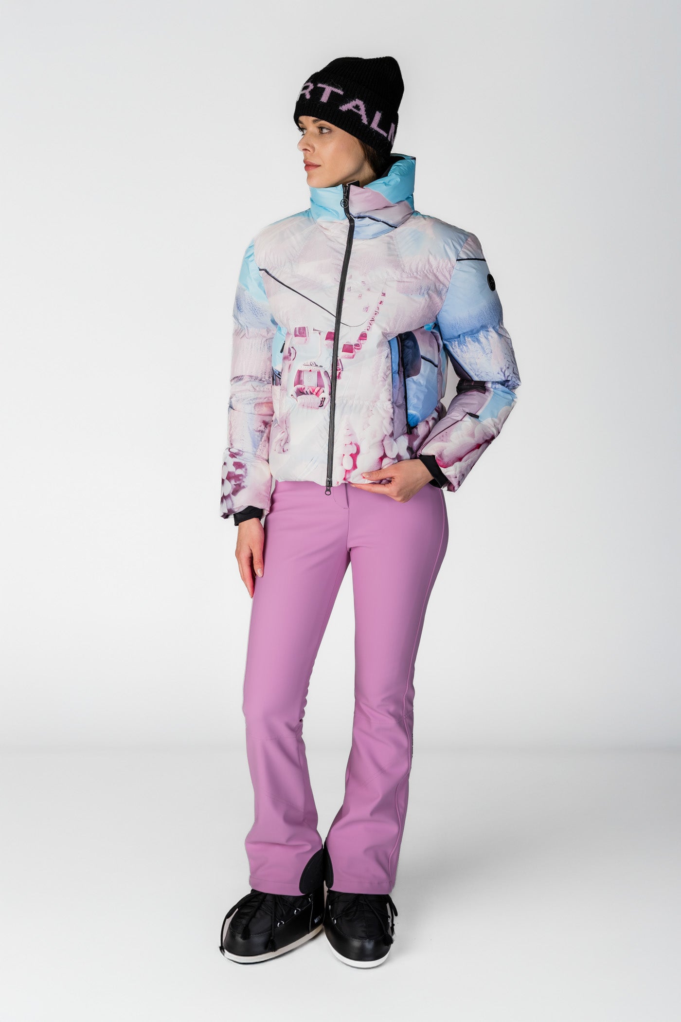 Różowe spodnie narciarskie Myanmar NE