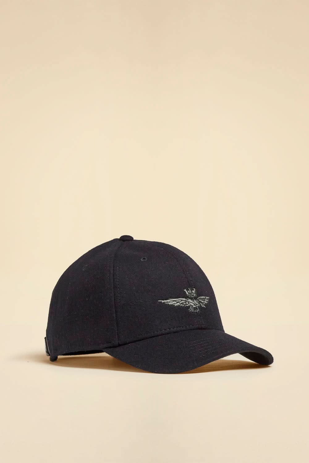 Black cap with embroidered eagle