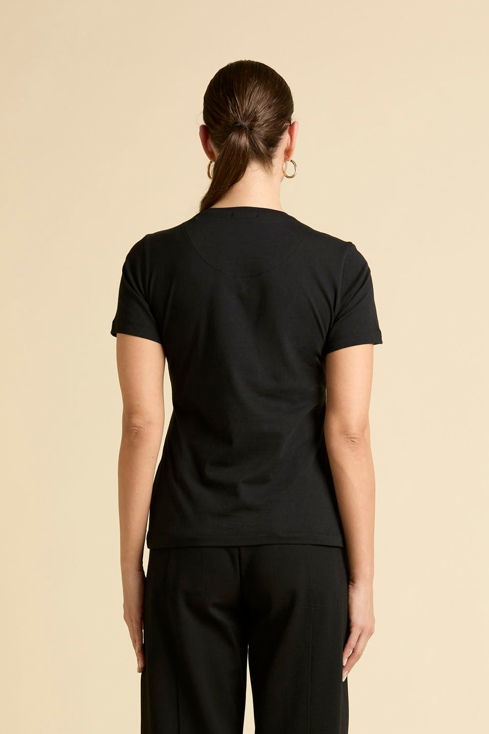Czarny T-shirt Pilotessa