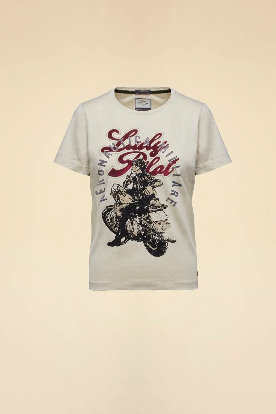 Beżowy T-shirt Pilotessa