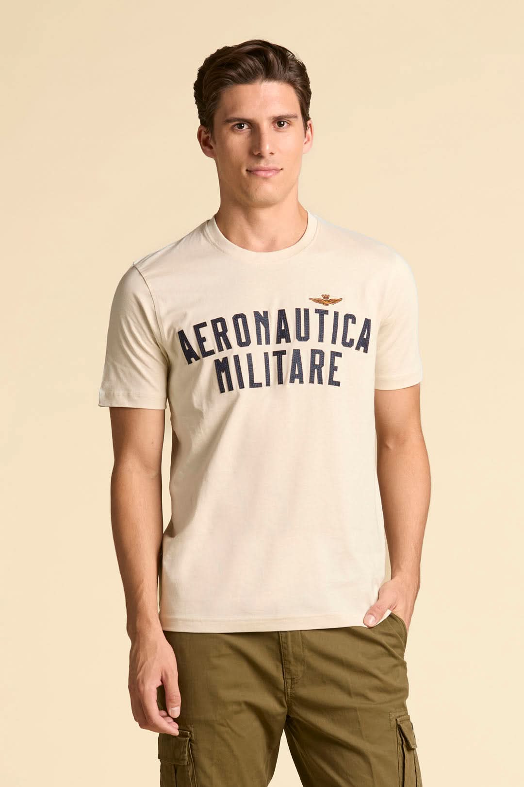 White women's t-shirt with logo