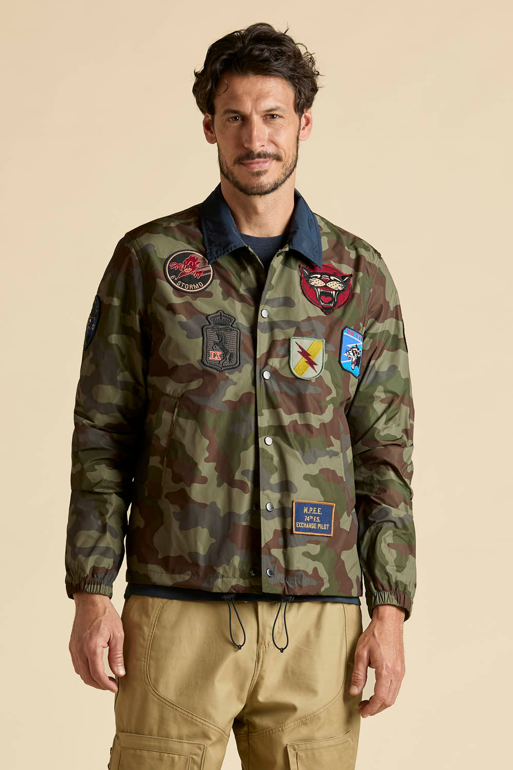 Kurtka męska coach jacket camo – packable