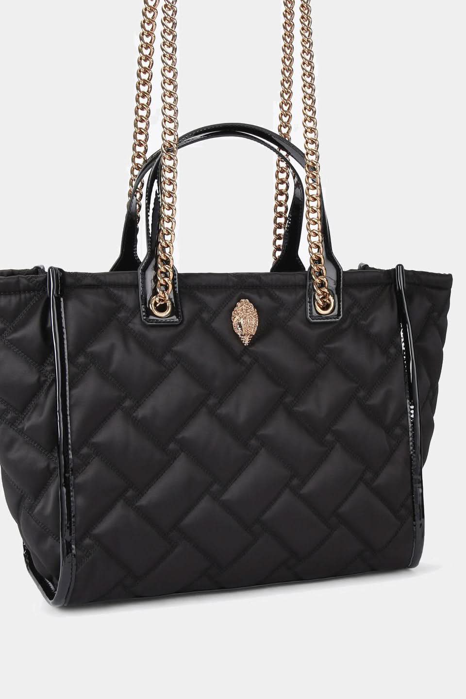 Czarna pikowana torebka Hoxton Shopper