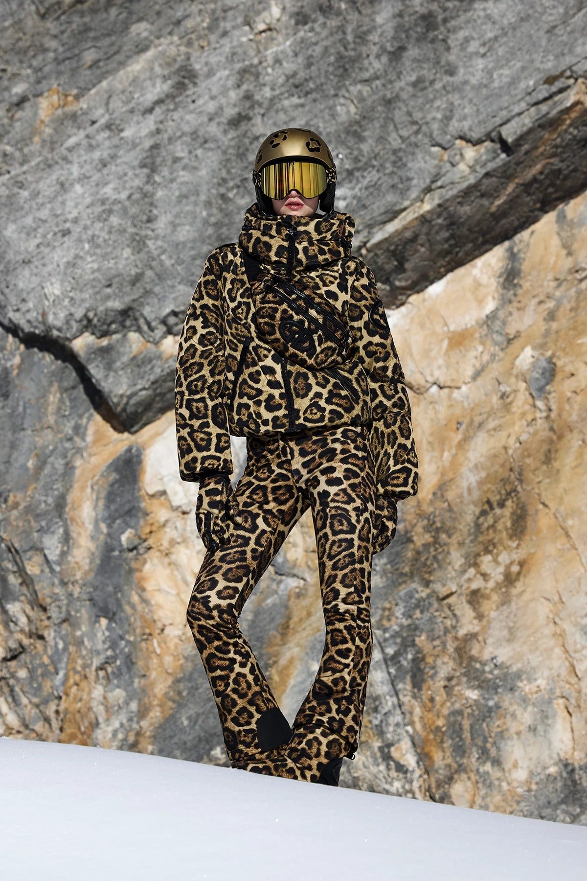 Spodnie narciarskie MINOU print jaguar