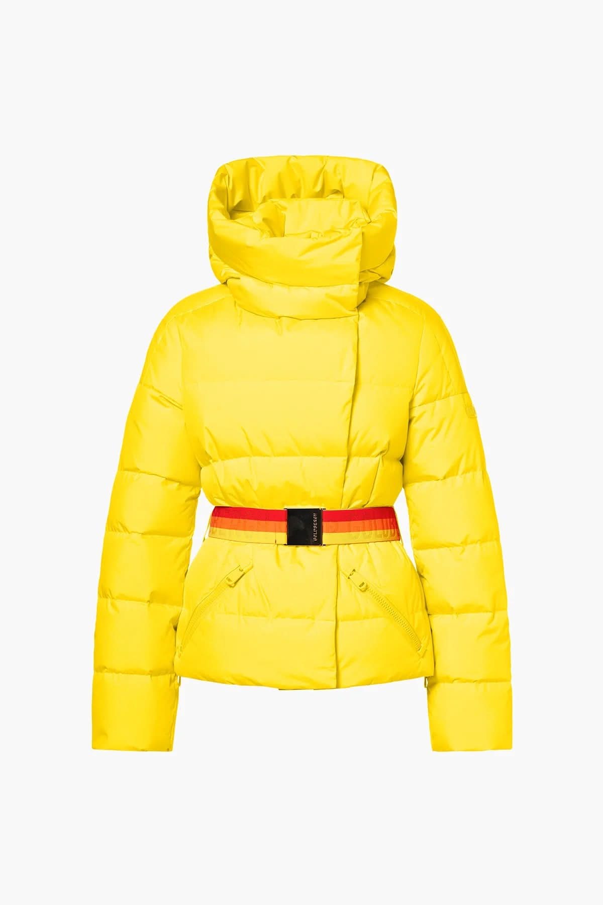 BUFERA yellow ski jacket with belt