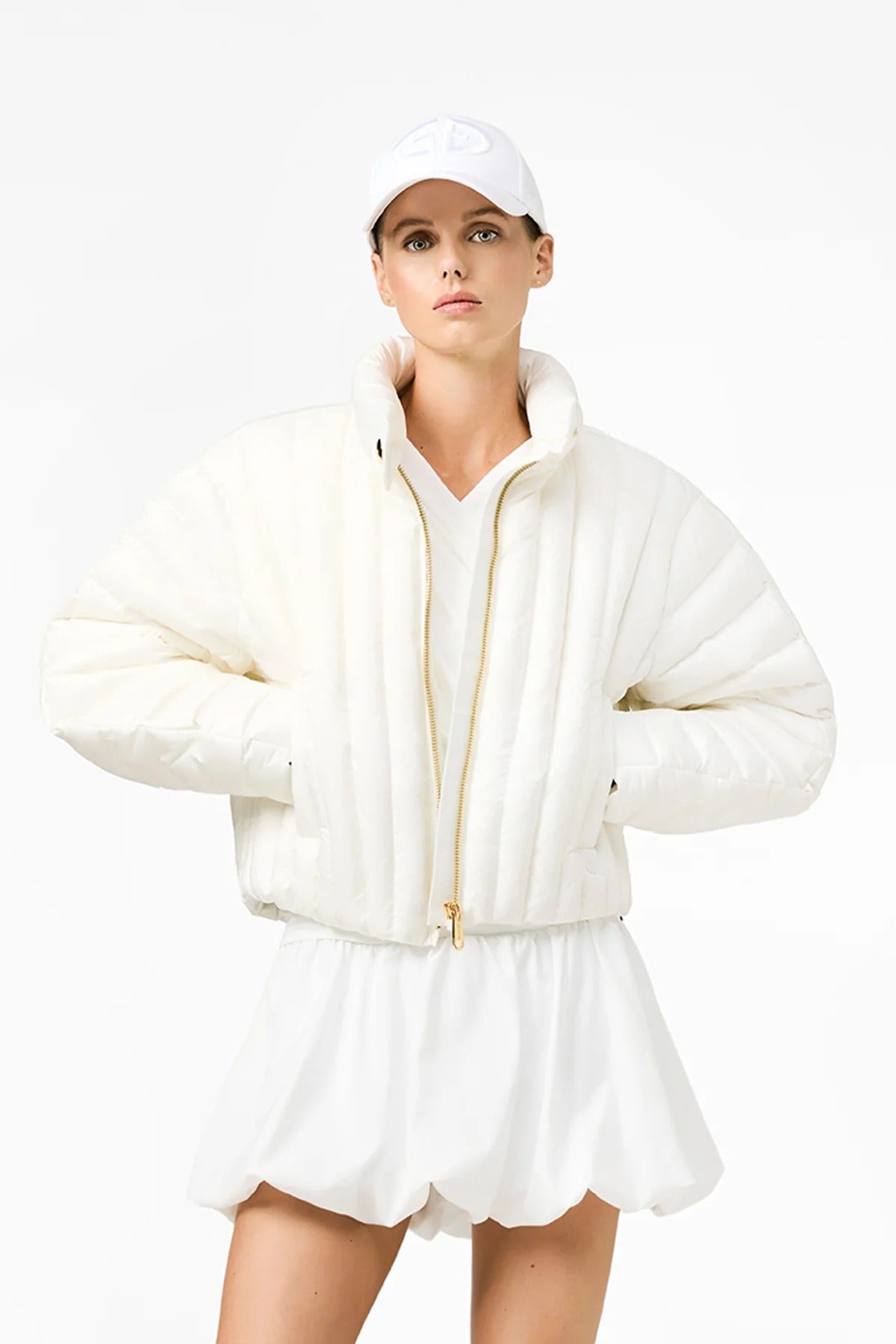 Biała kurtka puchowa AZZURRA jacket