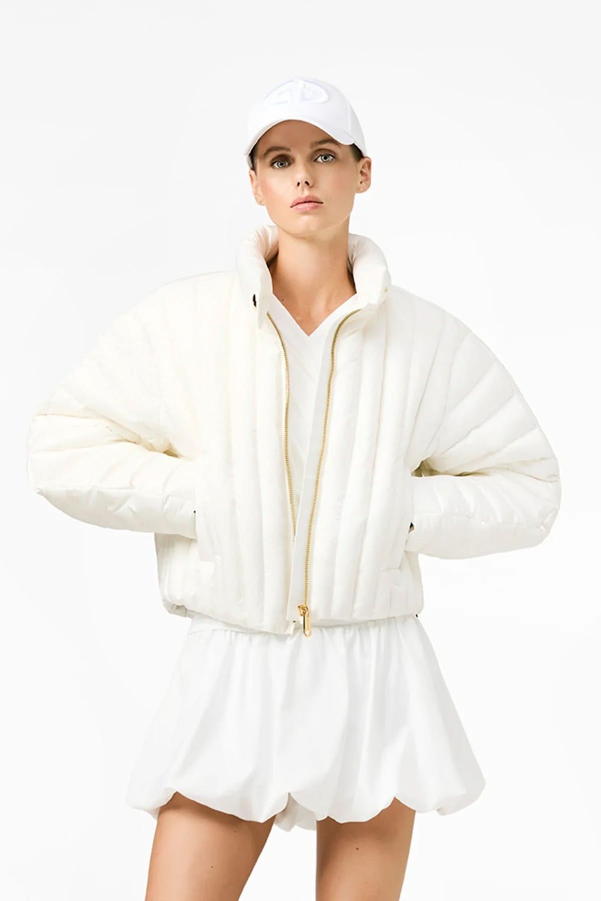 Biała kurtka puchowa AZZURRA jacket