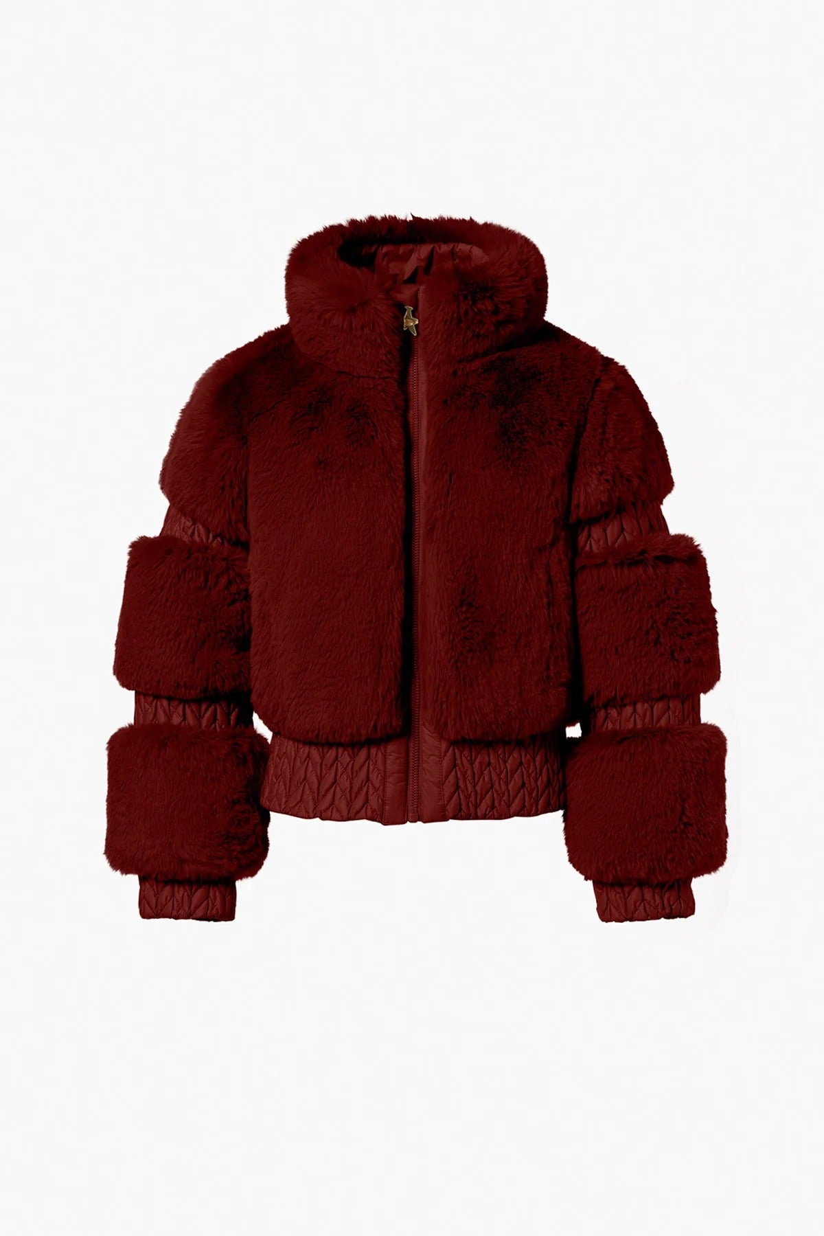 Bordowa kurtka FURRY ski jacket