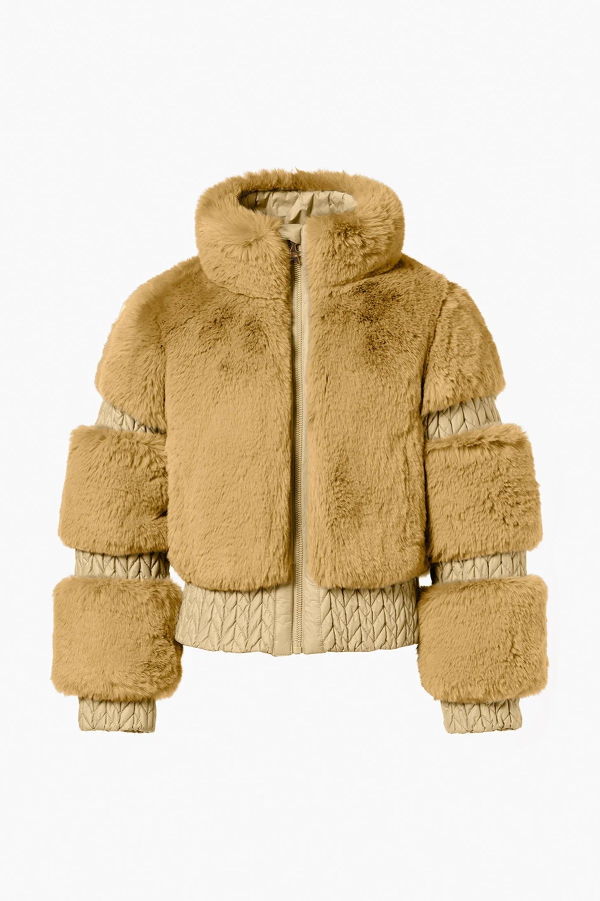 Beżowa kurtka FURRY ski jacket