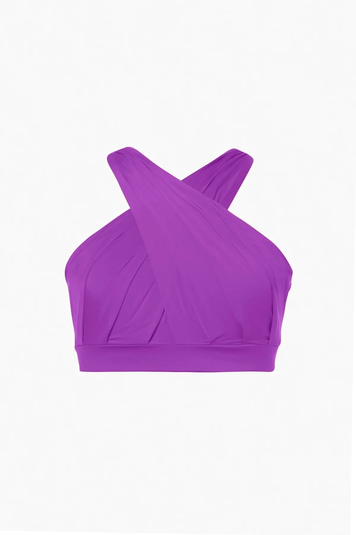 Purple DRAPE sports bra