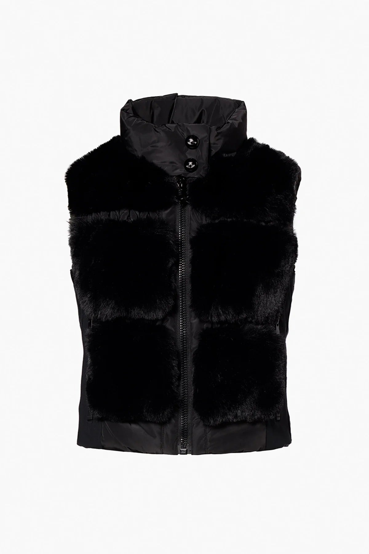 Czarna kamizelka CHIC bodywarmer FAUX