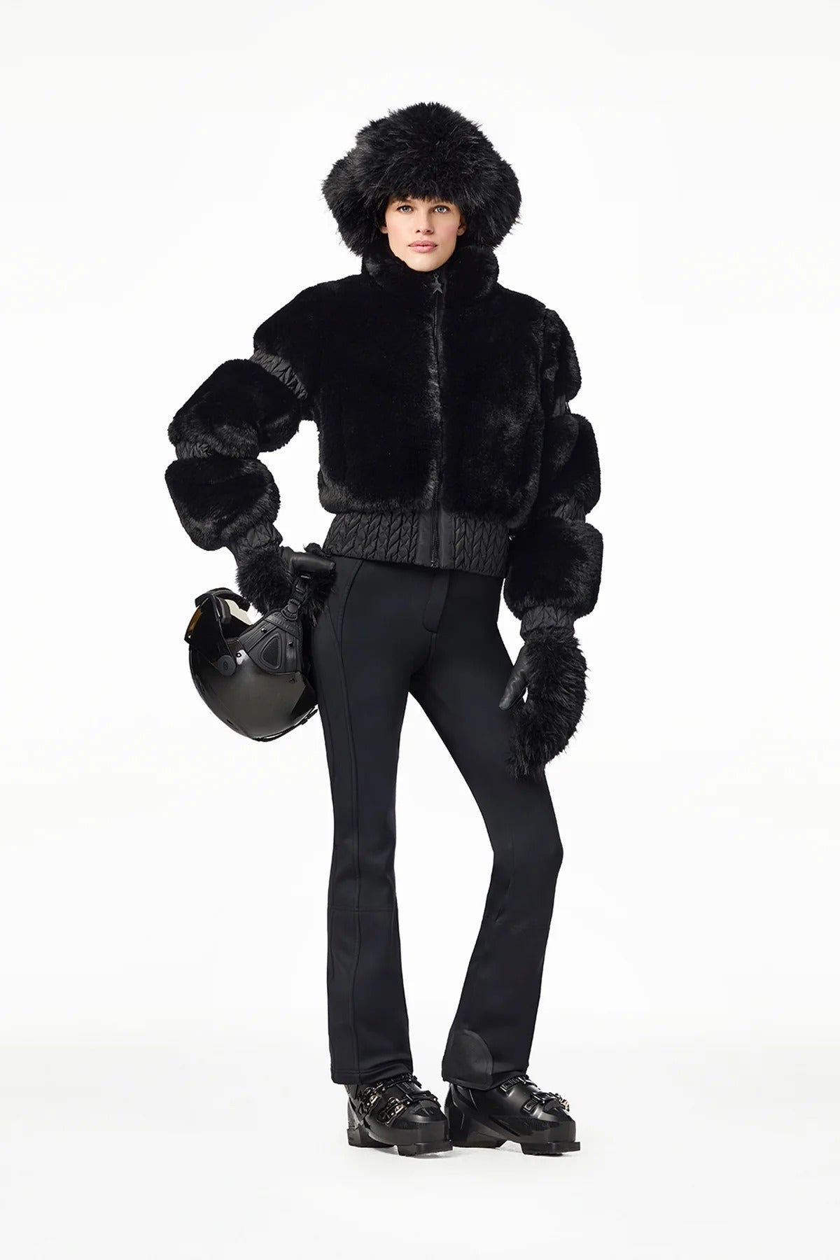 Czarna kurtka FURRY ski jacket