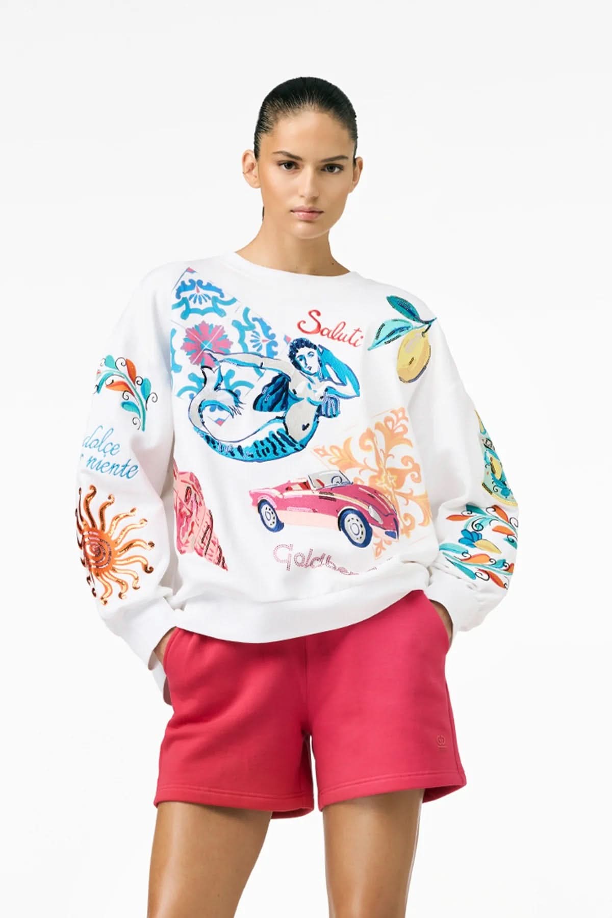 White SERAPHINA sweater