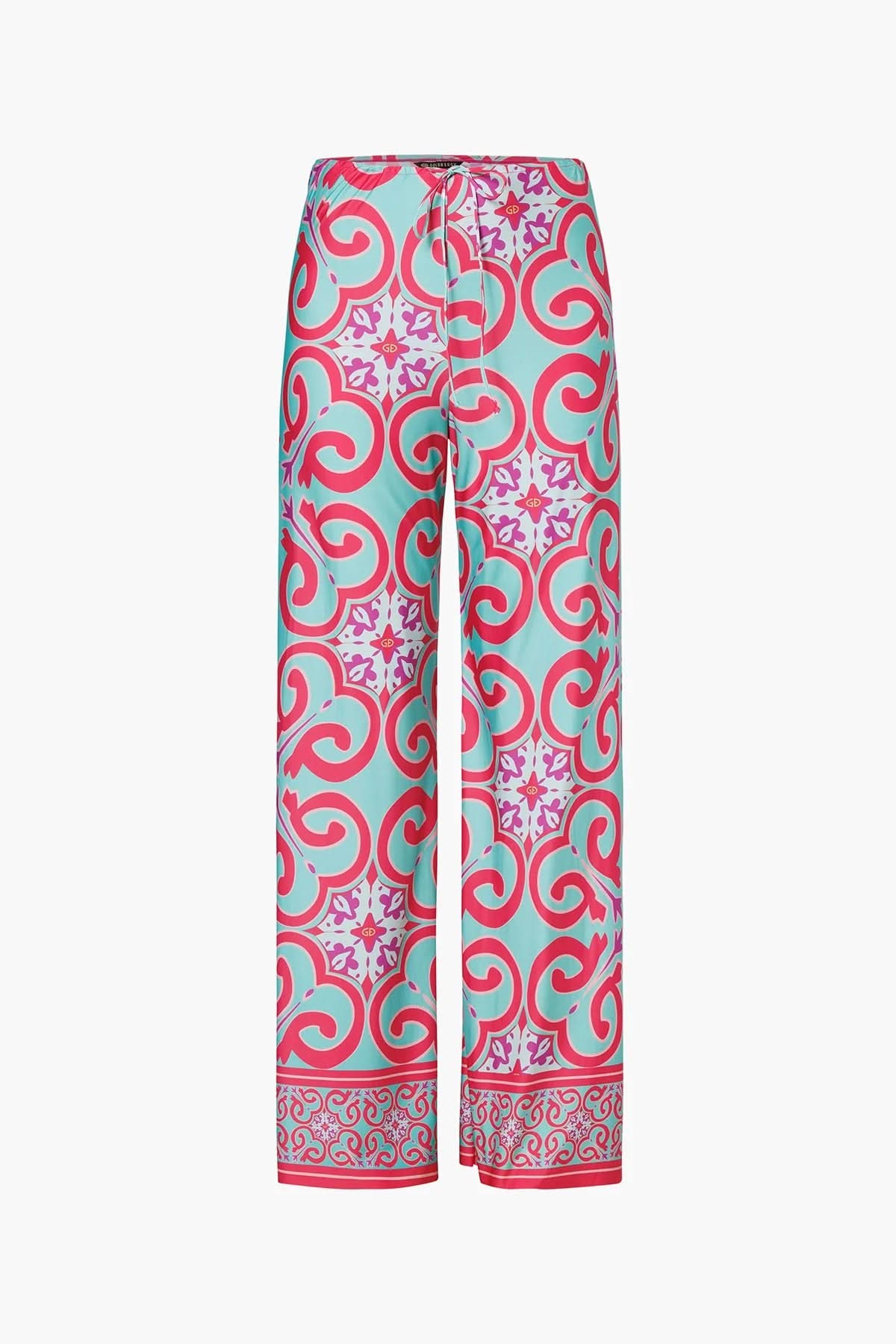 TROPINA Capri Tile Print Trousers