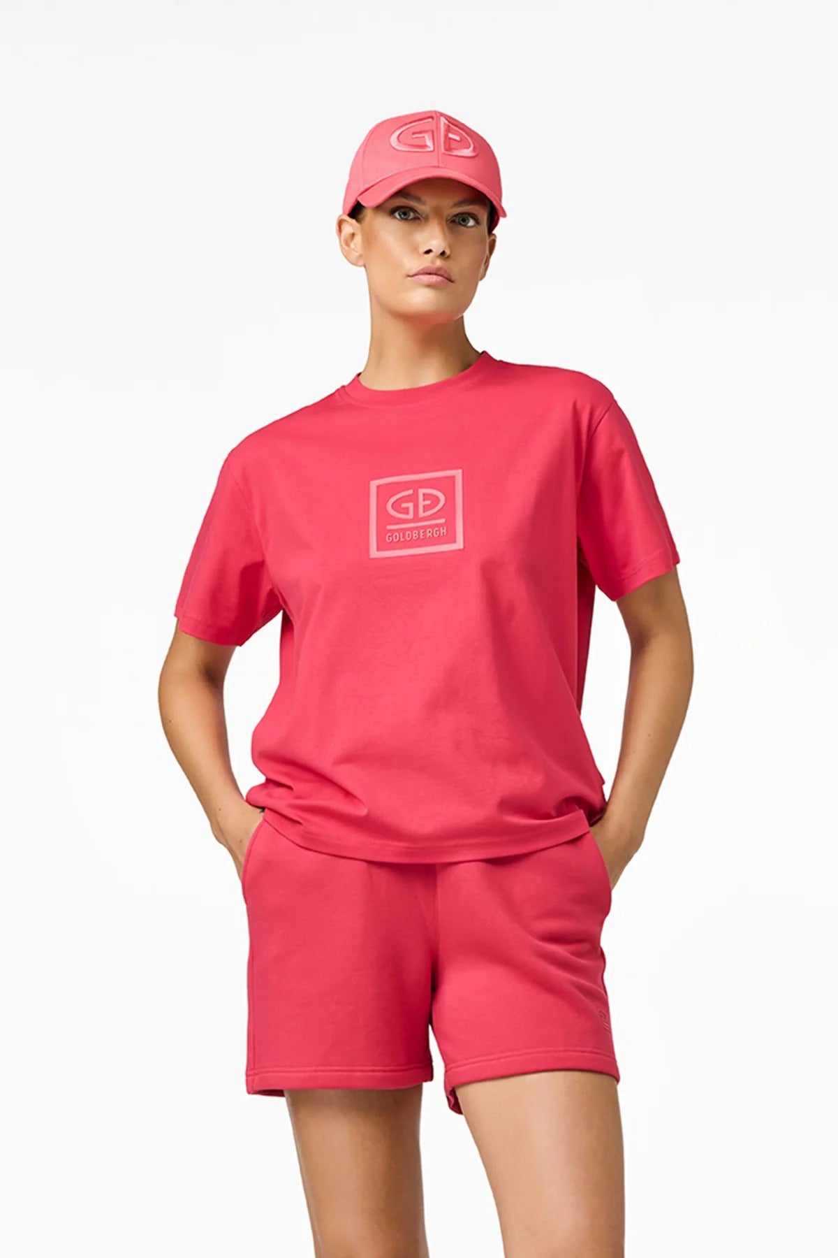 Różowy T-shirt LEGACY short sleeve top