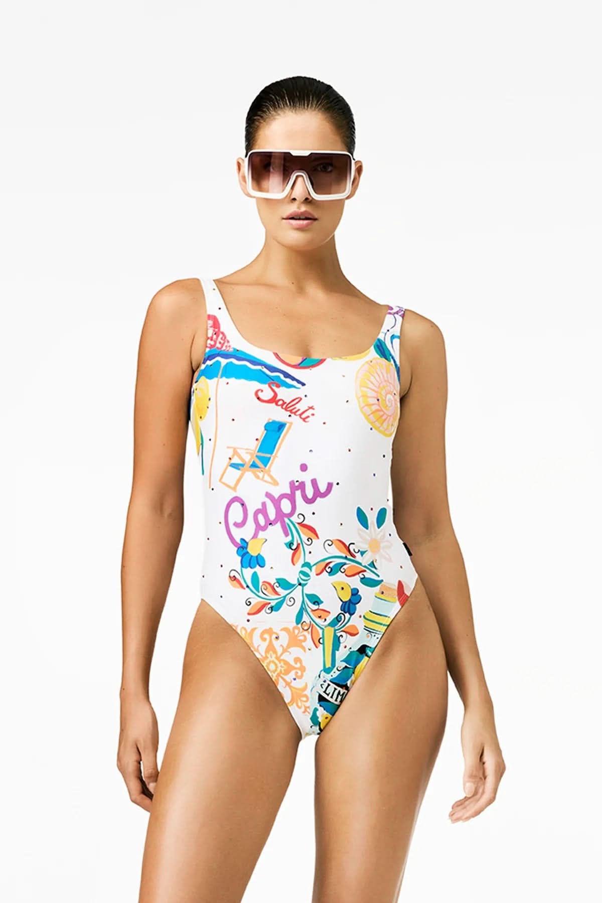 Niebieski strój kąpielowy CAPRICIA bathing suit