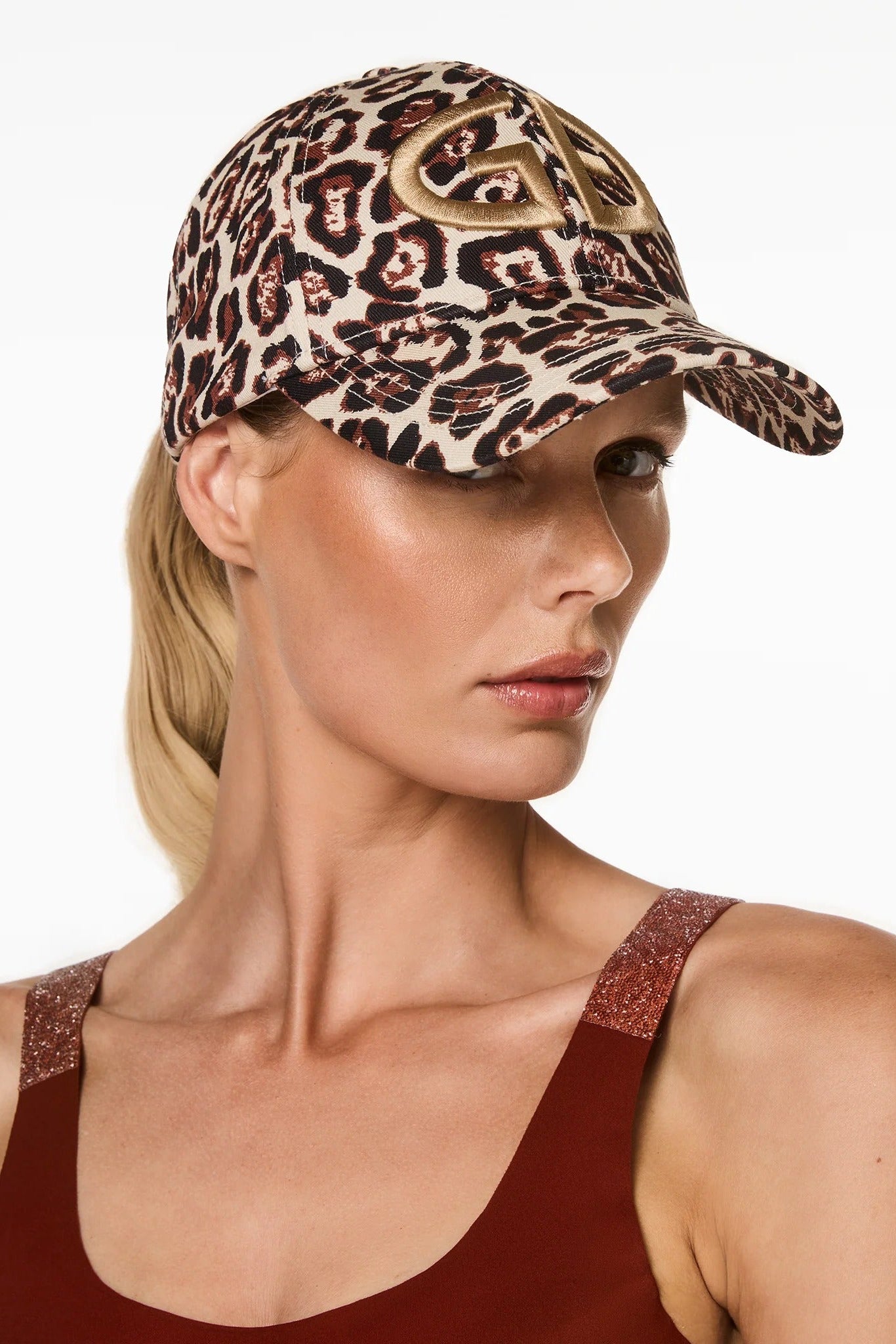 Czapka z daszkiem CATERINA print jaguar