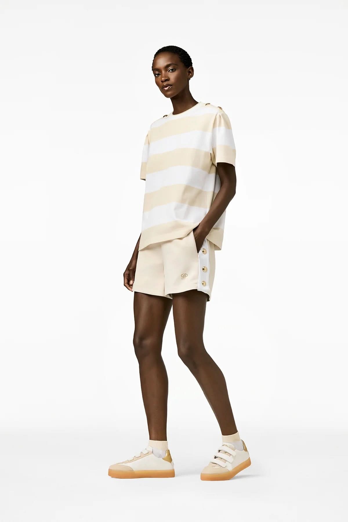 Różowy T-shirt LIDO short sleeve top