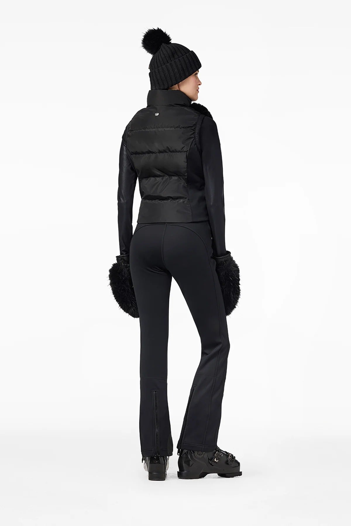 Czarna kamizelka CHIC bodywarmer FAUX