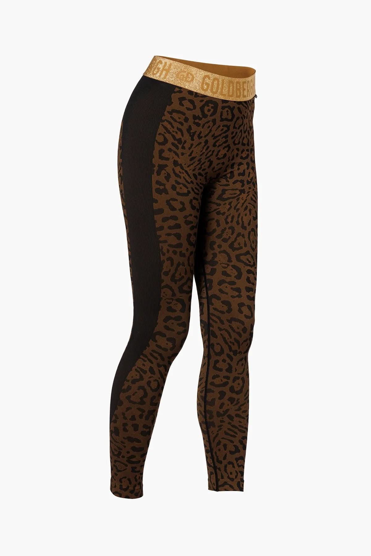 CAITLYN jaguar print ski leggings