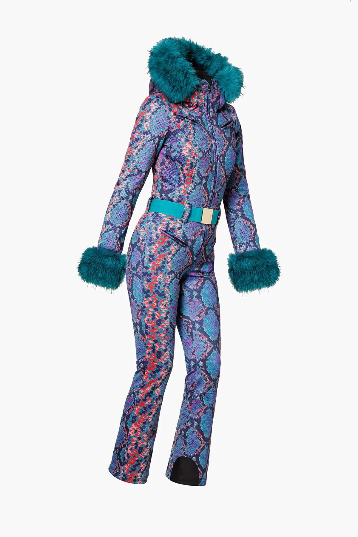 ZAFIRA ski suit FAUX BORDER with fur