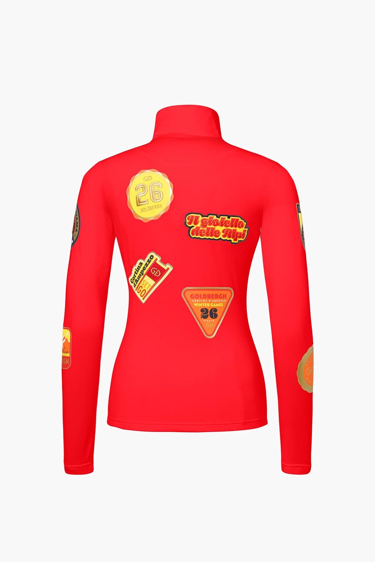 Bluza damska z naszywkami ROMA czerwona
