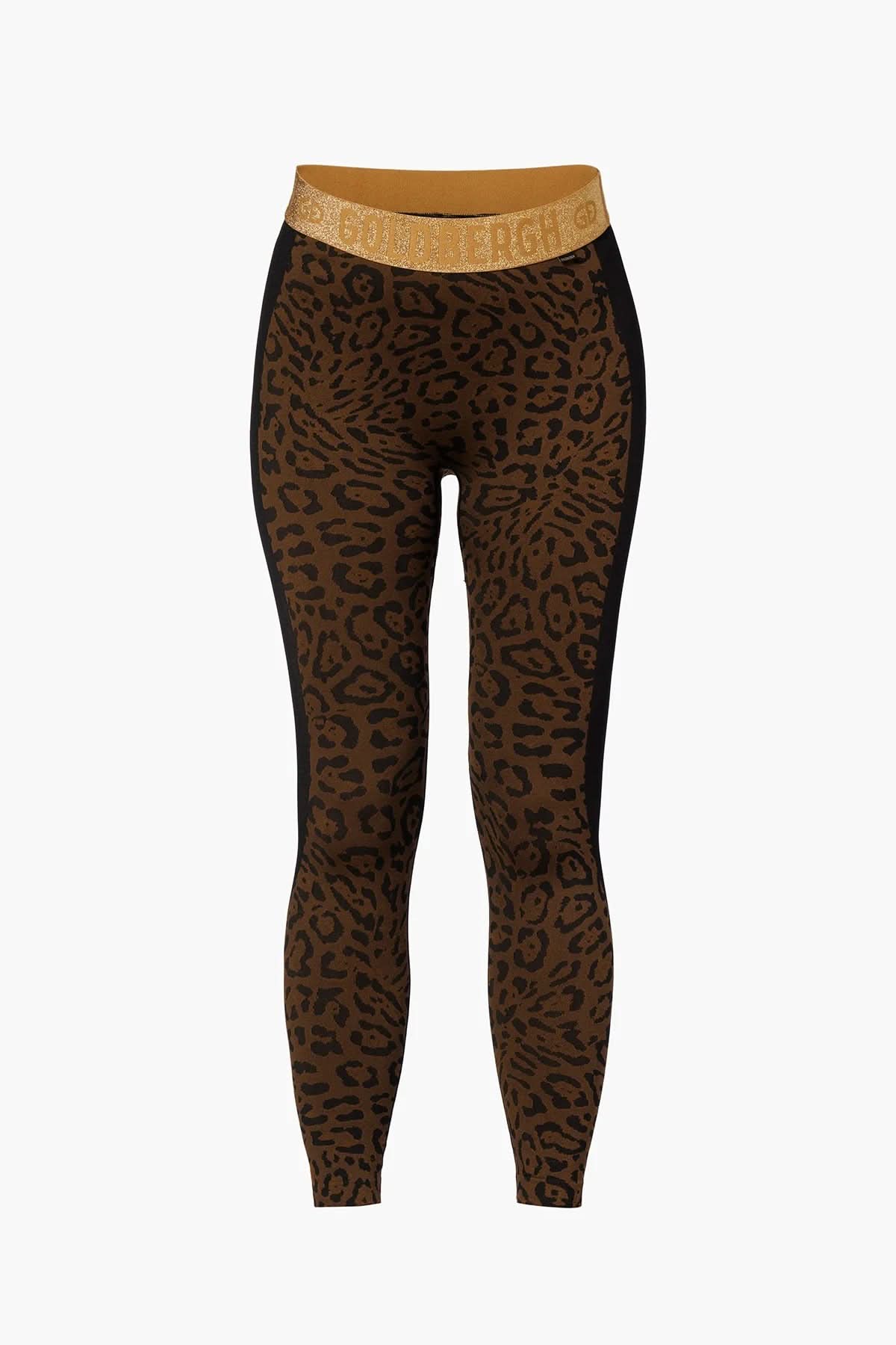 CAITLYN jaguar print ski leggings