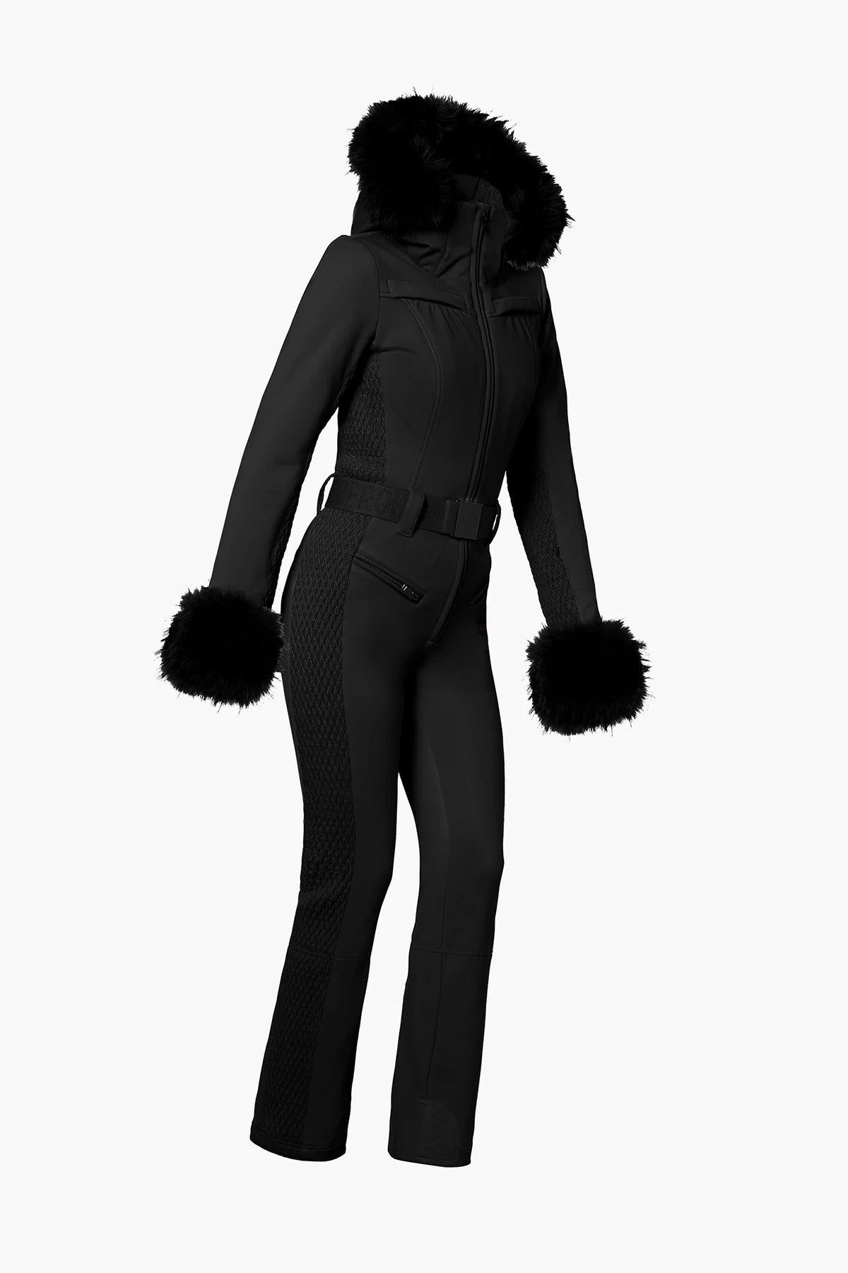 Kombinezon narciarski z futrem ANGELE ski suit FAUX BORDER