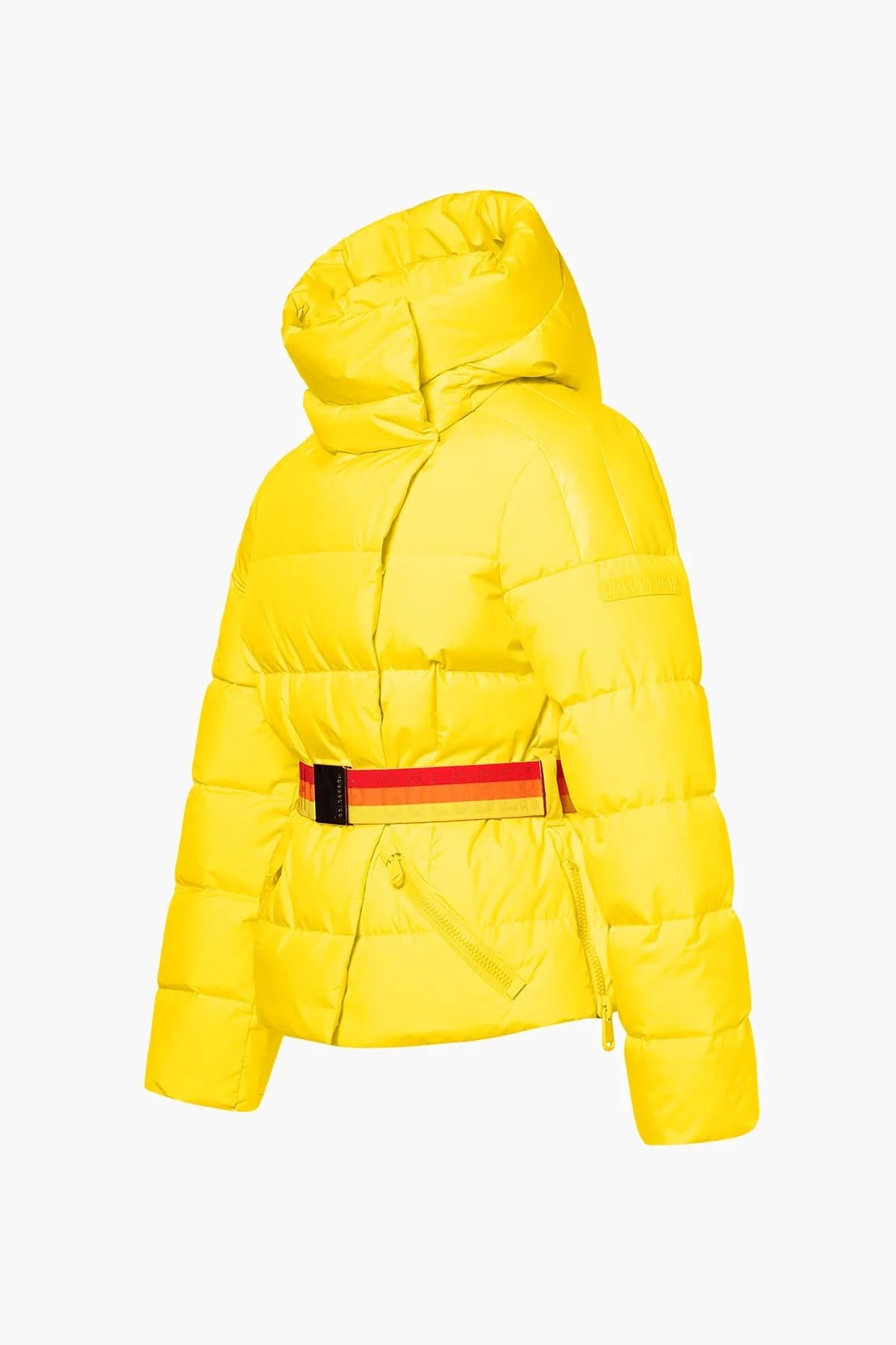 BUFERA yellow ski jacket with belt