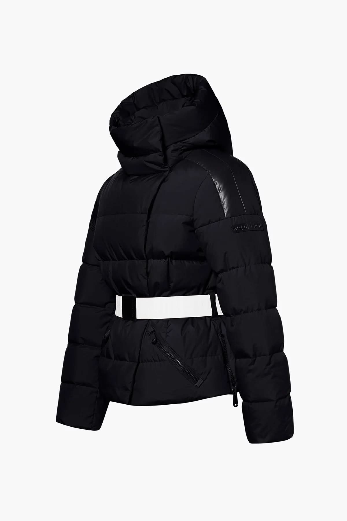 BUFERA black ski jacket with belt