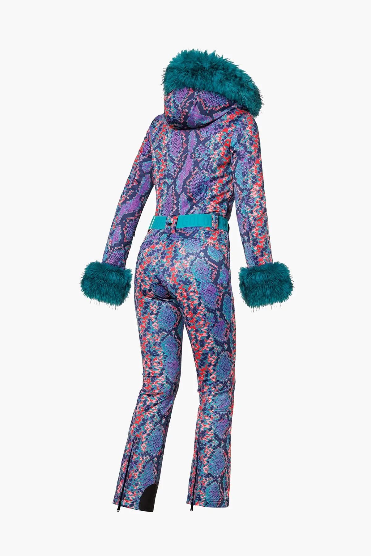 ZAFIRA ski suit FAUX BORDER with fur